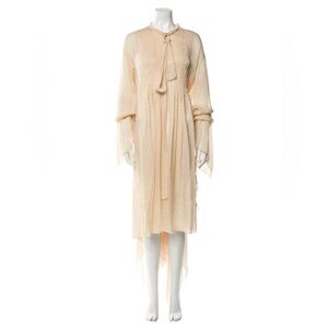 **SOLD** Lanvin Silk Long Sleeve Dress